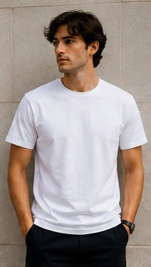 Camiseta JAQUEMATE Blanca Logo Delantero y Trasero