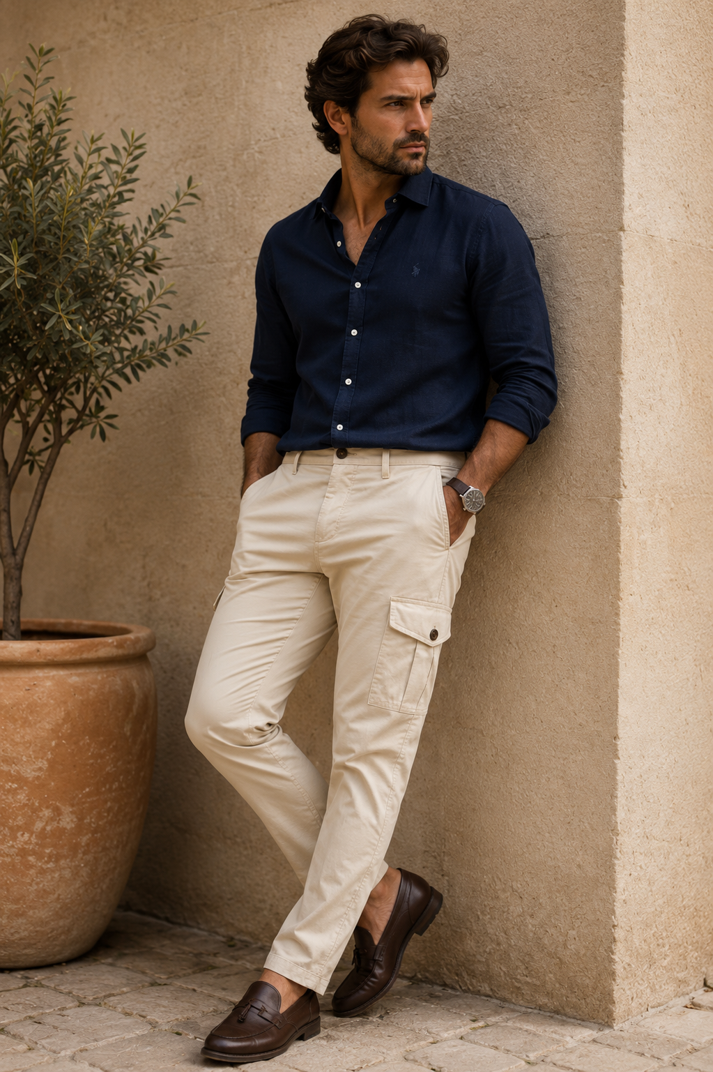 PANTALÓN CARGÓ BEIGE JAQUEMATE