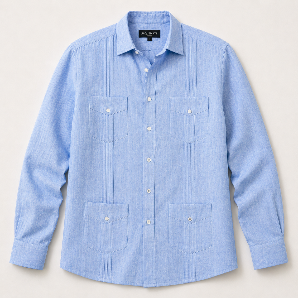 GUAYABERA de Lino AZUL VARADERO