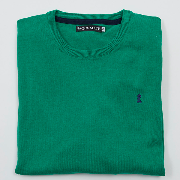 Jersey Liso Cuello Caja Verde Esperanza