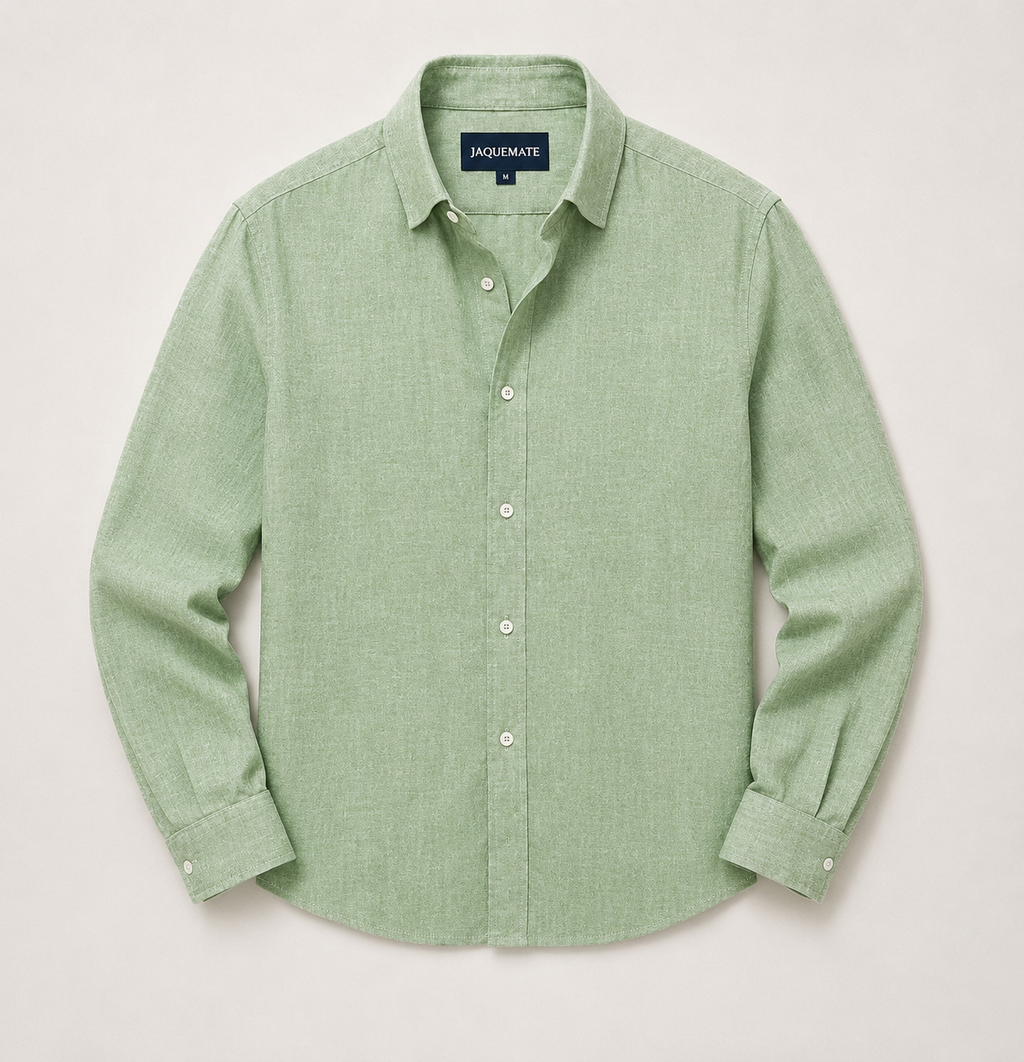 CAMISA LINO VERDE CAPRI