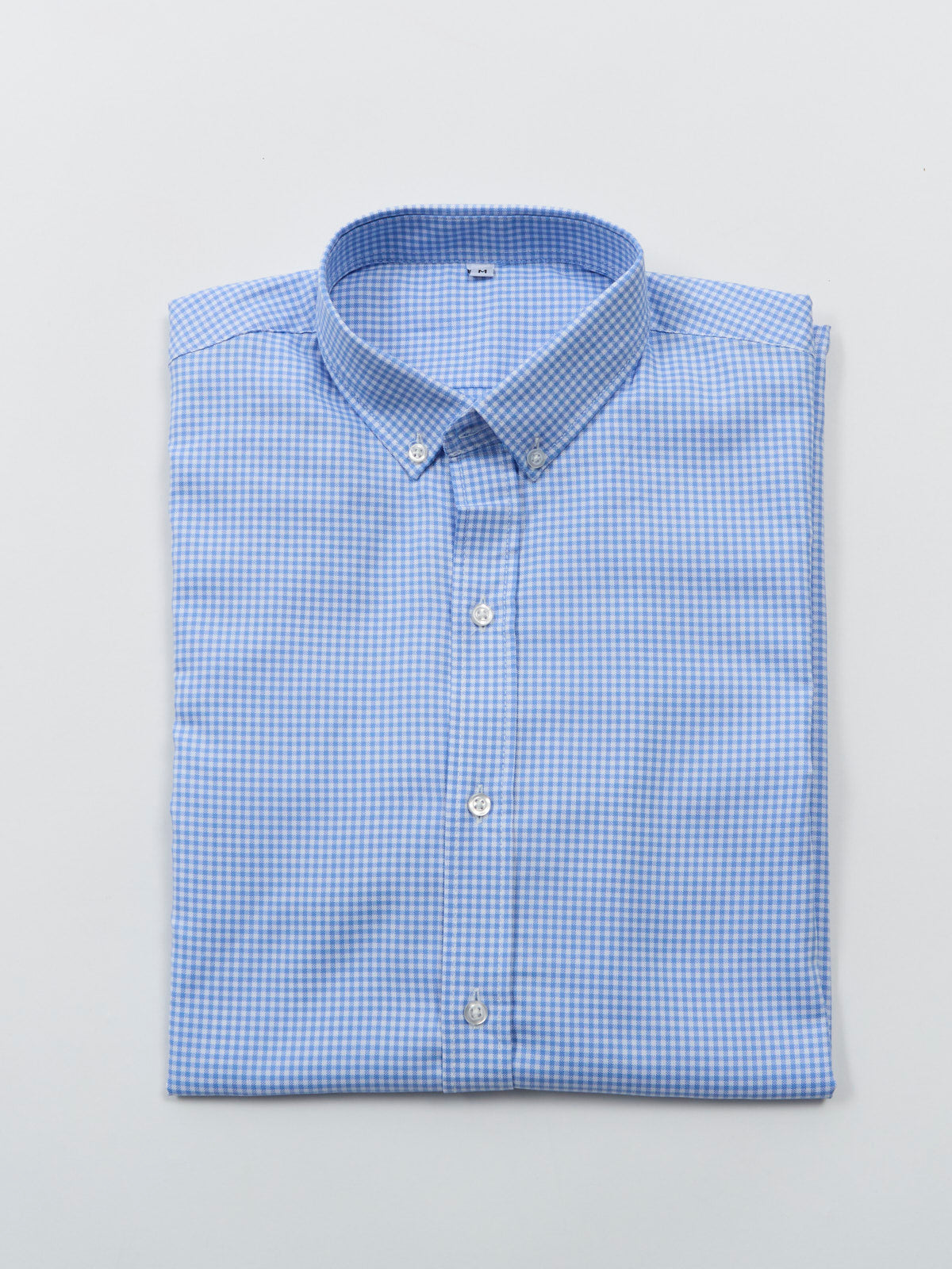 Camisa Oxford Cuadros Vichy Azul