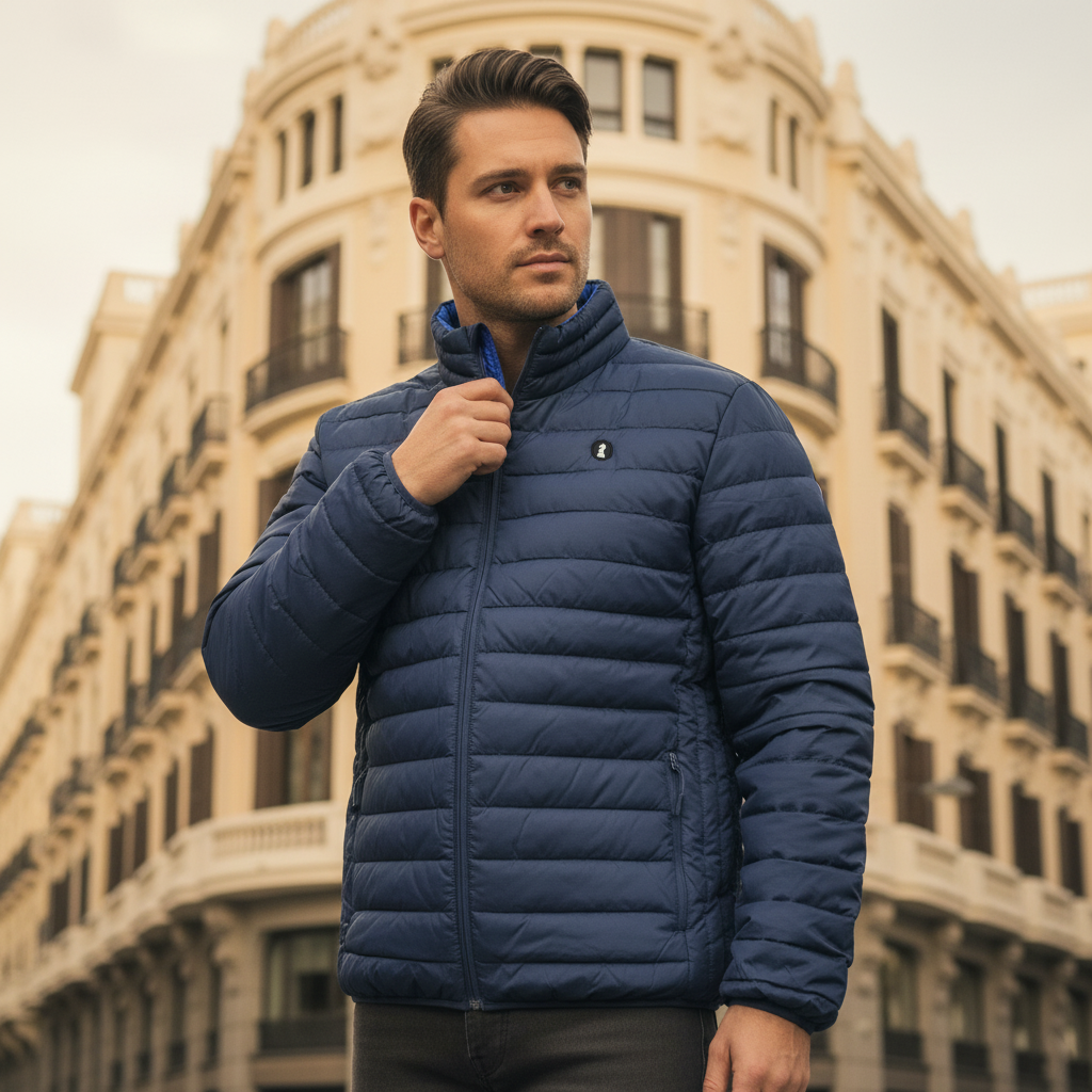 Chaqueta Acolchada Azul marino
