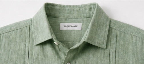 GUAYABERA de Lino VERDE CARIBE