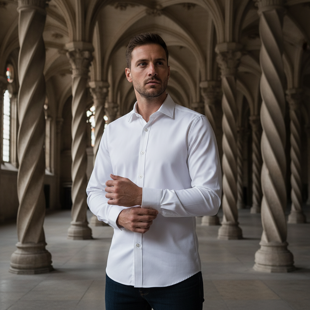 Camisa Popelin Clásica Blanca