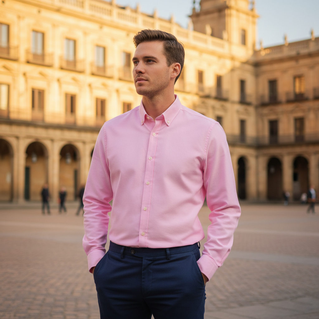 Camisa CLASICC OXFORD ROSA