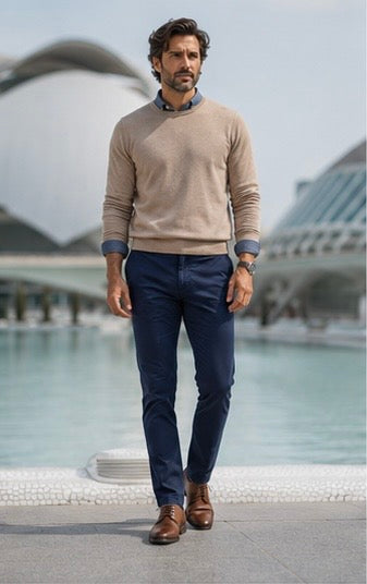 PANTALÓN CHINO AZUL MARINO JAQUEMATE