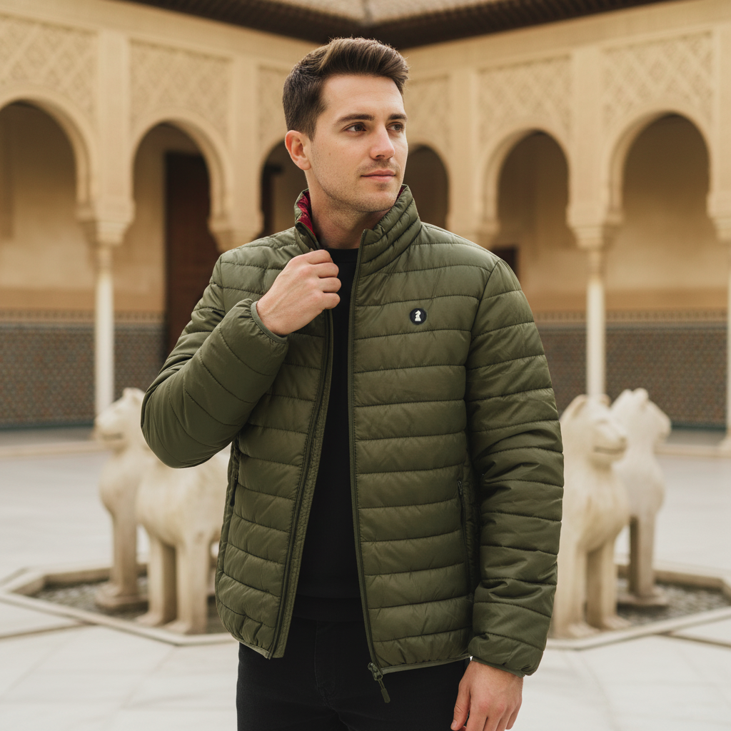 Chaqueta Acolchada Verde Oliva