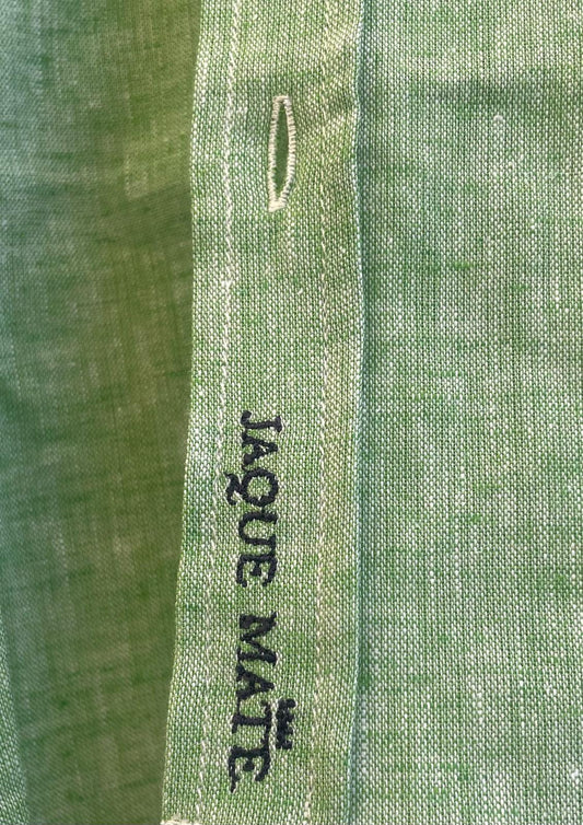 Camisa Lino Verde caballo