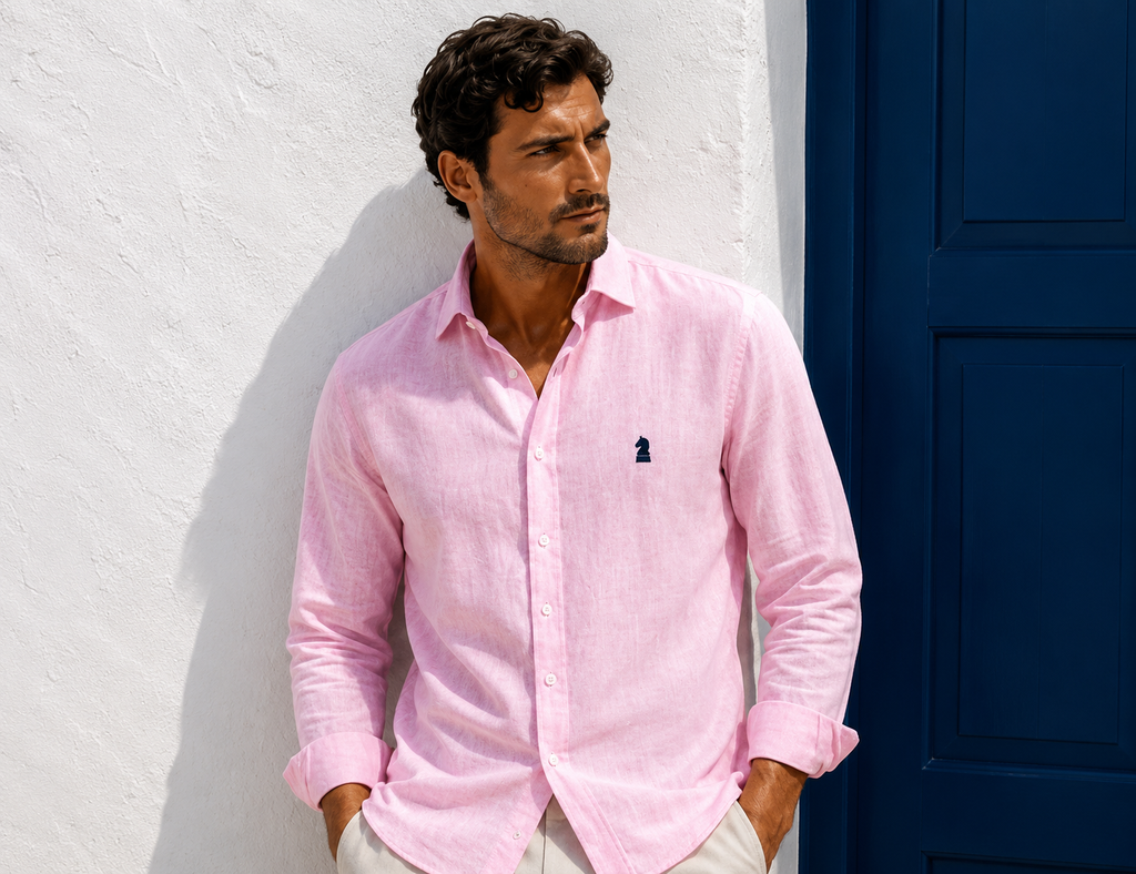 CAMISA LINO ROSA SAINT-TROPEZ