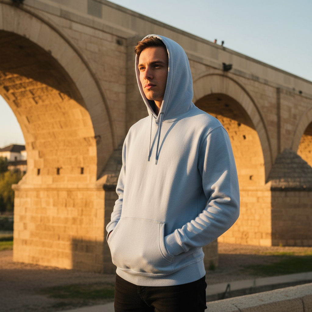 Sudadera HOODIE CELESTE JAQUEMATE
