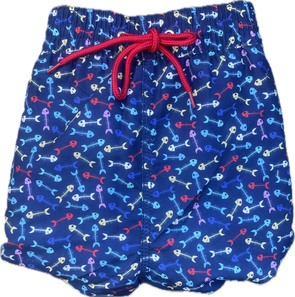 Bañador azul Raspas Pez