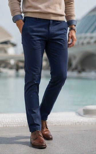 PANTALÓN CHINO AZUL MARINO JAQUEMATE