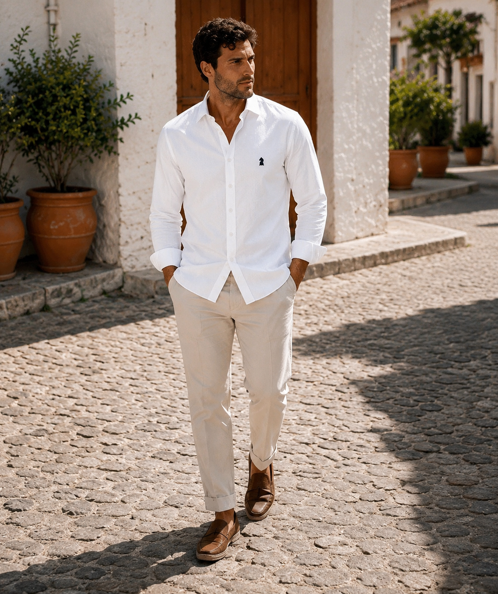 CAMISA LINO BLANCA ZAHARA