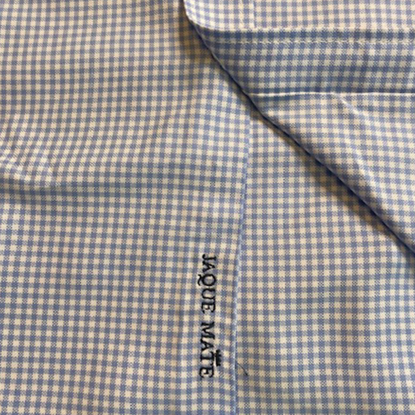 Camisa Oxford Cuadros Vichy Azul