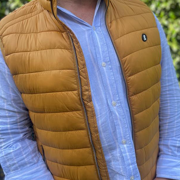 Chaleco Acolchado Mostaza