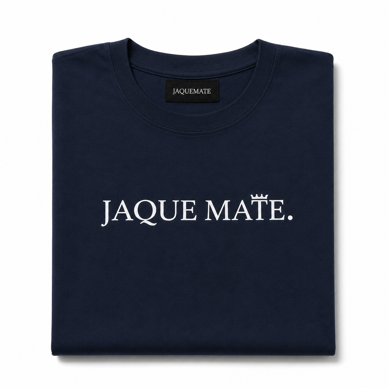Camiseta JAQUE MATE T-Shirt Navy — Organic Cotton Azul Marino