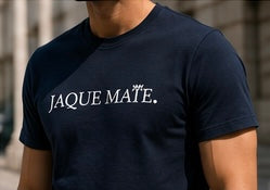 Camiseta JAQUE MATE T-Shirt Navy — Organic Cotton Azul Marino