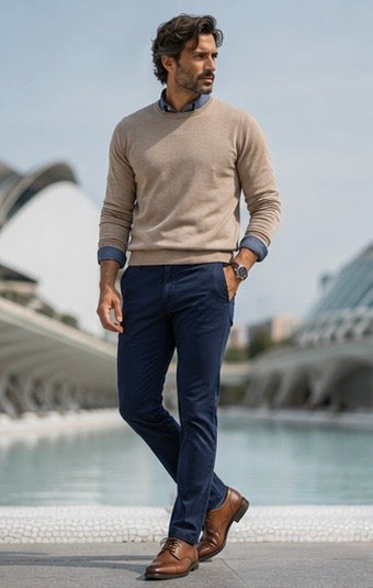 PANTALÓN CHINO AZUL MARINO JAQUEMATE