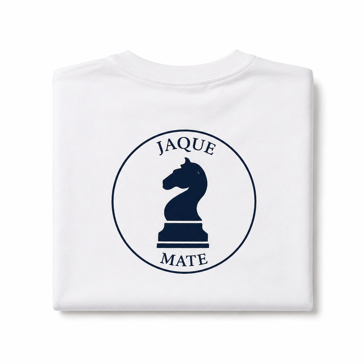 Camiseta JAQUEMATE Blanca Logo Delantero y Trasero