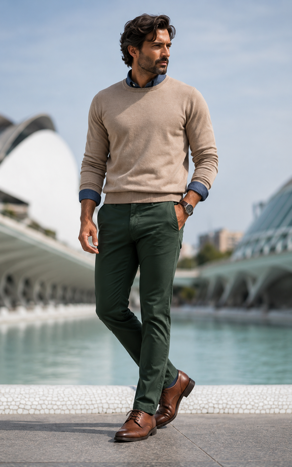 PANTALÓN CHINO VERDE JAQUEMATE (copia)