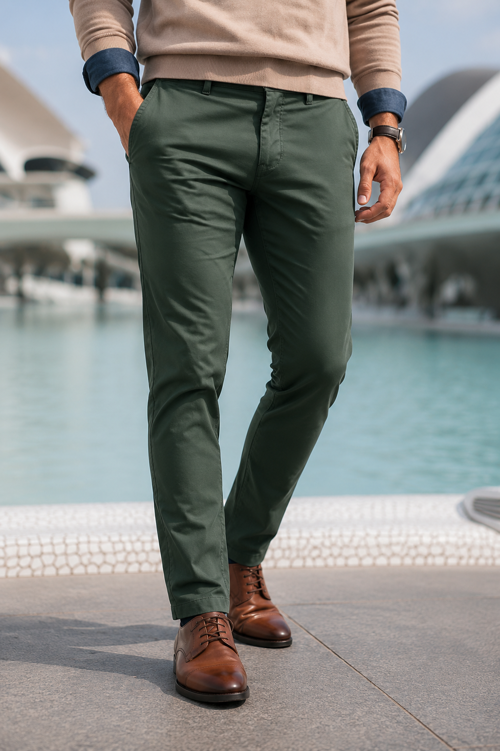 PANTALÓN CHINO VERDE JAQUEMATE (copia)
