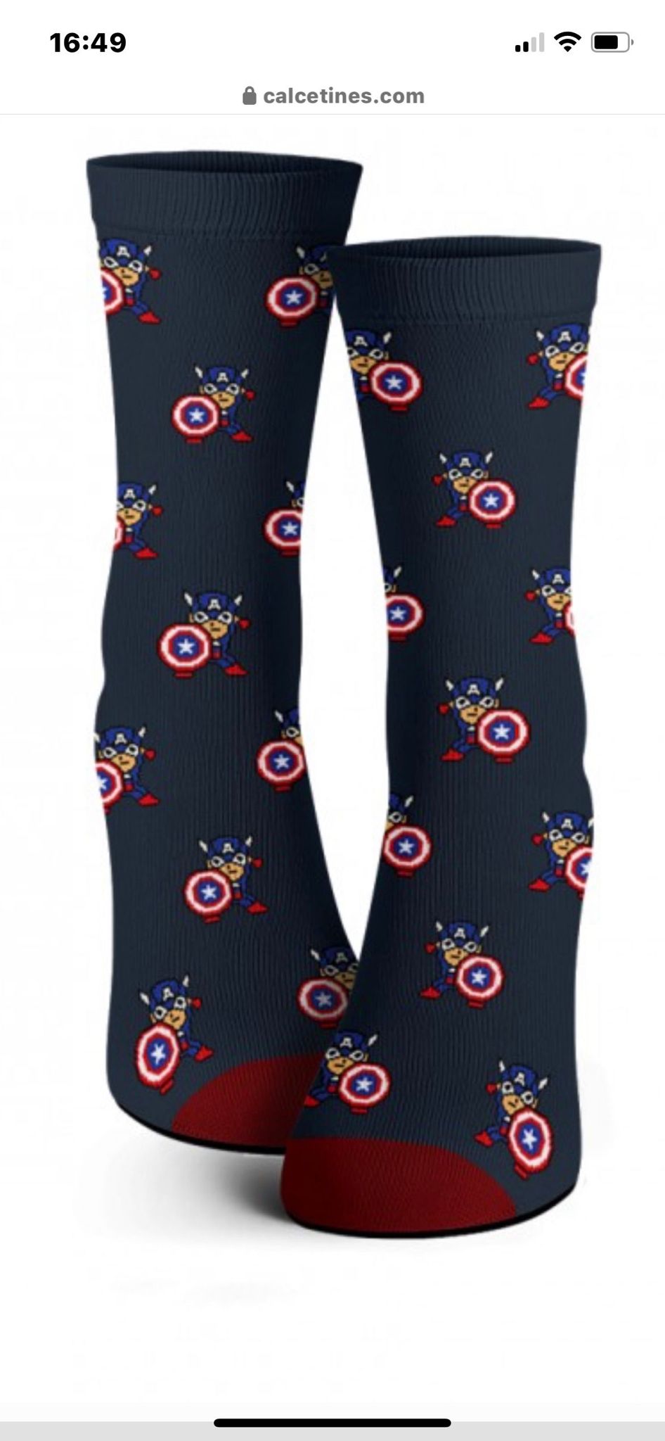 Calcetín Caña Media Azul Capi