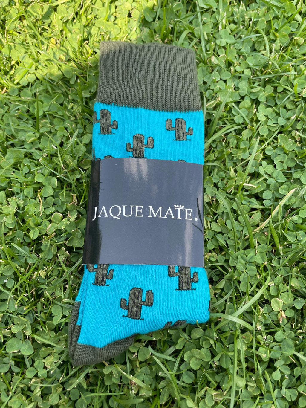 Calcetín Caña Media Verde Claro Cactus